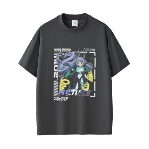 Bandai | Anime My Hero Academia T-shirt Kawaii Cute Nejire Hado Graphic T Shirts Men Women Casual Soft pure Cotton Crewneck Tshirt