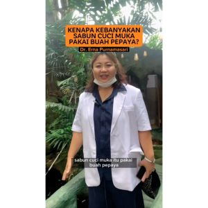 er-1 by dr. Erna Papain Enzyme Facial Wash and Cleanser 100 ml – Bright and Acne Face Skincare - Sabun Cuci Muka Pepaya Papaya Pencerah Jerawat