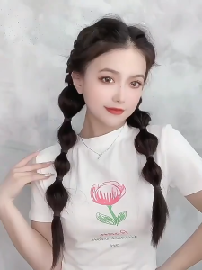 【COD/Spot goods】 Fashion Woman Wigs Sweet Cool Ponytail  Bubble Braid Tied Wigs 【Local Stock】Babes Boxing Natural Fake Lantern Braids Gifts for Women Girls 5 Colors Bubble Style Braid Wig Ponytail