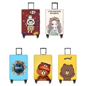 Thickened Wear-resistant Luggage Protector Elastic Dust-proof Cover Universal Fit for 18/20/24/26/29 Inch Suitcase