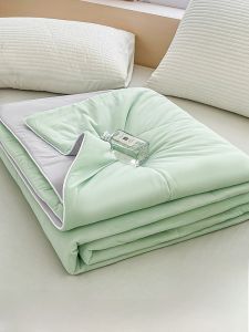 Ice Silk Summer Coolness Quilt Thin Single Double Childrens Ice Cream Quilt a Class Maternity Level Air Conditioning Quilt