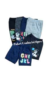 Paket Usaha isi 6 pcs Celana Pendek Anak Babyterry Cewek Cowok Terbaru usia 1-10th