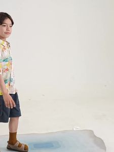 Elephant Pattern Cool Feeling Fade-Resistant Summer Shirt