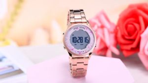 TERLARIS  Jam Tangan Wanita JONAS JASMIN ORIGINAL JJ-2276L Rantai Standar Digital Anti Air