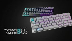 Tecware B68 Wireless RGB Mechanical Keyboard - Hot Swappable White Gateron Switches 1 Yr Warranty