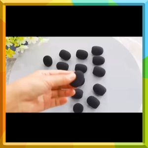 20 Pieces 30*8mm Microphone Foam Windscreen Mini Mic Covers Foam Protection for Small Lapel and Headset Microphones