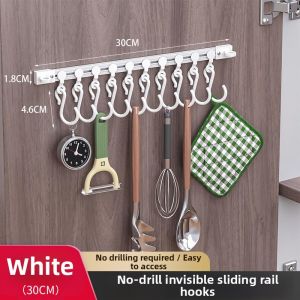 WEIKAMAYI | Sliding Easy Install No Drill Kitchen Wall Hook