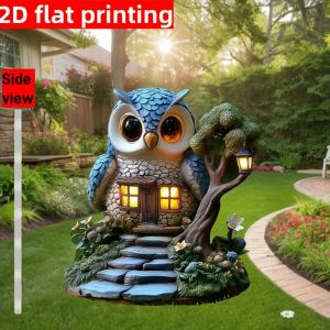 1pcs Owl Tree House Outdoor Garden Decoration Perfect for Courtyard Decoration Ideal Gift for Family and Friends