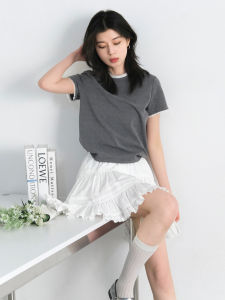 Lace Patchwork Design Shoulder Straight Casual Shirt