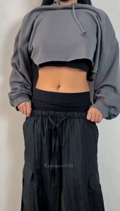 Celana Cargo Parasut Kulot Korean Look Murah