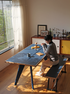 Nordic Style Solid Wood Dining Table Simple Modern Workbench Living Room Long Book Desk Household Use Quality Luxury Type