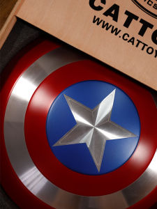 Captain America All-Metal Shield Single-Layer Aluminum Alloy Primary Color 1:1 Paint Adult Toy Ornaments Anime Peripheral