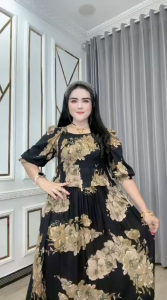 Daster Semuk Jalabiya Katun Rayon – Lengan 7/8 & Rempel Manis