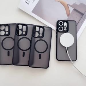 Ốp Điện Thoại Trong Suốt Chống Rơi Từ Tính Dành Cho Honor 400 Pro 600 Lite 400 Smart X9D X9C X7D X8D X8C X6B X6C Tương Thích Sạc Không Dây