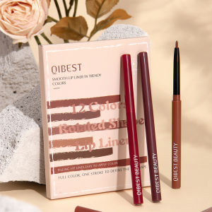 Bộ Kẻ Viền Môi 12 Món Màu Sắc Khỏa Thân Không Thấm Nước Lâu Trôi Với Squalane Thực Vật Kẻ Viền Môi Dưỡng Ẩm Cho Món Quà Ngày Lễ Tình Nhân Hoàn Hảo Dành Cho Cô Ấy