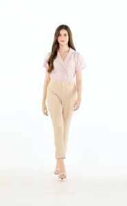 Krizia Cotton Knit Stretch Straight Cut Pants