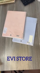 Vở Dash Caro kẹp còng nhựa 2 đầu 120 trang B5 Klong MS809 / 809 kích thước (175 x 250) mm