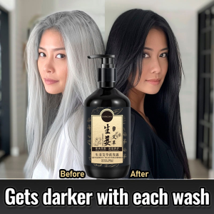 Sampo Penghitam Rambut Uban Permanen 300ml Jahe Mugwort Herbal Shampo