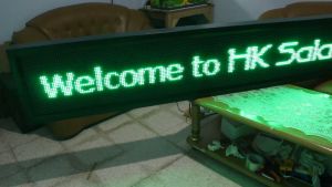 Running Text Hijau 40x200cm Wifi Outdoor