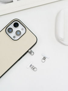 Mini Silent Hole Phone Pads Stainless Steel Mobile Phone Loops Connector Nylon Braided Line Materials for iPhone Accessories