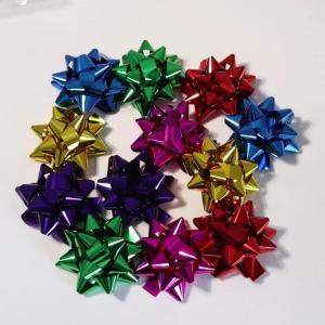 10-20Pcs/Lot Small Star Bows for Present Wrapping Multi Colors Christmas Ribbon Bows for Parties Birthdays Wedding Holidays