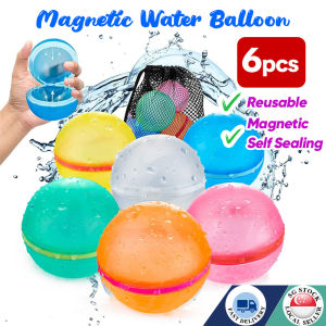 🇸🇬 6/12PCS Reusable Water Balloons Self Sealing With Mesh Bag-Quick Fill Splash Water Ball Summer Fun Outdoor Water Toy