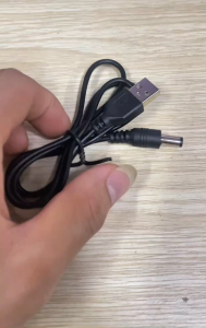 Cáp nguồn 5V từ cổng USB ra cổng tròn Jack DC 5.5 x 2.1mm Chiều dài 80cm