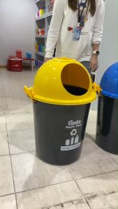 Fujisan 75L ไซส์ใหญ่ ถังขยะกลม พลาสติก แข็งแรง ทนทาน ทำความสะอาดง่าย รุ่น BI75