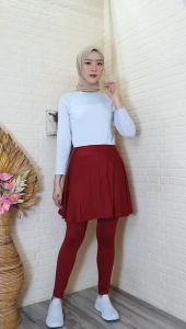 Legging Rok Senam Payung / Rok Legging Sport Senam High Waist