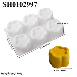 Ngày Lễ Tình Nhân Hoa Mousse Khuôn Làm Bánh Silicon Lõm Chocolate Pudding Món Tráng Miệng Khuôn Nướng Bánh Thân Thiện Với Môi Trường Làm Món Tráng Miệng Đám Cưới