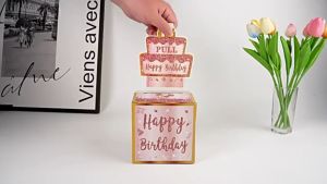 【Loose】กล่องของขวัญเซอร์ไพรส์วันเกิด แบบดึงเงินสด DIY/คลิปเงิน สีดํา อุปกรณ์ประกอบฉากกล่องของขวัญ /ขายดี เค้กเงินสด