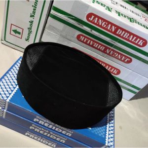 peci hitam polos ac songkok anak laki laki kopyah peresident tinggi 9 cm