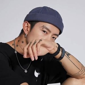 CMD Shop หมวกวินเทจ [หมวกมิกิ, หมวกmiki, หมวกไม่มีปีก, หมวกทรงกลม, หมวกเกาหลี] - ปรับสายได้