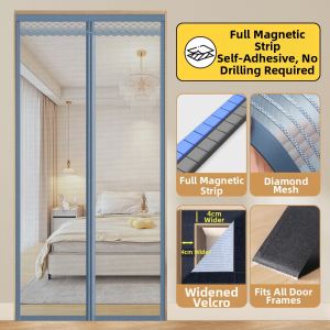 ZIMENGYUAN | Magnetic Self Adhesive Fly Mosquito Curtain