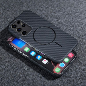 Ốp Lưng Từ Tính Sợi Carbon Cao Cấp Chống Sốc Cho Samsung Galaxy S22/S23/S24/S25/S26 Ultra/Plus Edge A16/A26/A36/A56 Chất Liệu TPU