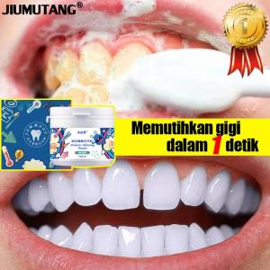 [Memutihkan gigi dalam 1 detik] JIUMUTANG Pemutih gigi Teeth whitening powder 80g Mencerahkan & Membersihkan Gigi Perawatan Mulut Menghilangkan karang gigi Pemutih gigi permanen asli bpom Pemutih gigi kuning Pemutih gigi perlengkapan