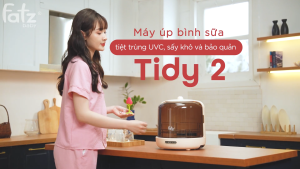 Máy úp bình sữa tiệt trùng UVC sấy khô và bảo quản FATZ BABY Tidy 2 FB4613ZH 4 chế độ hoạt động bảo quản vô trùng 72h