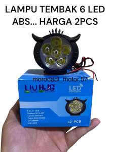 2PCS LAMPU TEMBAK OWL 6MATA CREE HJG 12 WATT DC12-24V UNTUK SEMUA MOTOR