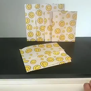 100Pcs Fries Paper Holder Fries Pouch Shawarma Burger Wrapper Greaseproof Paper Graham Bar Packaging