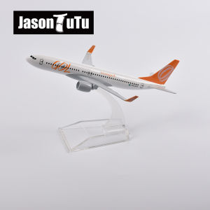 JASON TUTU 1/400 Scale Diecast Metal Brazilian Airlines GOL Boeing 737 Aircraft Model 16CM Miniature Authentic Collectible Gift