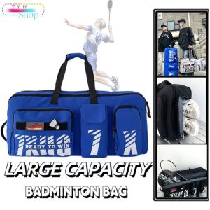 Badminton Bag Portable Waterproof New Shoulder Sports Bag Large Capacity Beg Besar Badminton Dan Tennis