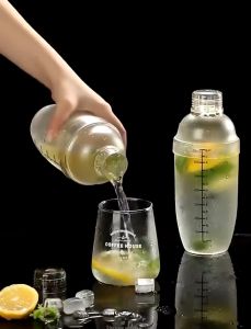 Milk Tea Shaker Cocktail Glass Shaker Bottles Stainless Steel Mixer Bartender Bar Supplies