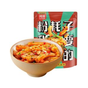 阿宽东北粉耗子 粗土豆粉空心粉 网红速食米粉【甜辣/酸辣】290G AKUAN DONG BEI NOODLE THICK POTATO NOODLE 【SWEET & SPICY/SOUR SPICY】290G