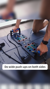 FUYOGI Push Up Board Multifunctional Pull Rope Fitness Intelligent Counting Foldable LCD Display