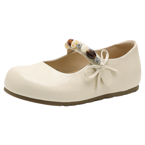 Josiny | New Spring French Mary Jane Pumps With Bow and Buckle