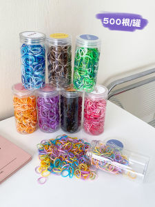 Black Basic Elastic Hair Ties for Kids 500 Pieces Non-Damaging Disposable Hair Bands Childrens Accessories Hair Ornaments