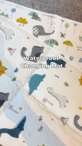 For.B Waterproof Crib Mattress Pad 50 x 70CM  Washable Changing Mat Waterproof Mattress Bedsheet Pelapik Kalis Air Pad