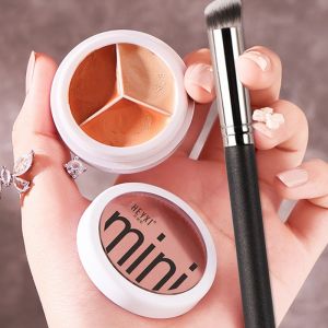 3 Color Concealer Palette Full Coverage Foundation Cream Matte Waterproof Natural Makeup