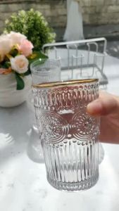 Bộ 6 ly thủy tinh pha lê cao cấp uống nước trưng bày bộ cốc thủy tinh cực dày sang trọng DELISOGA