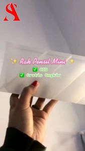Rak Mini Sekat Pensil Bahan Plastik Rak Atk Meja Kantor Sekat Kotak Penyimpanan Alat Tulis Serbaguna